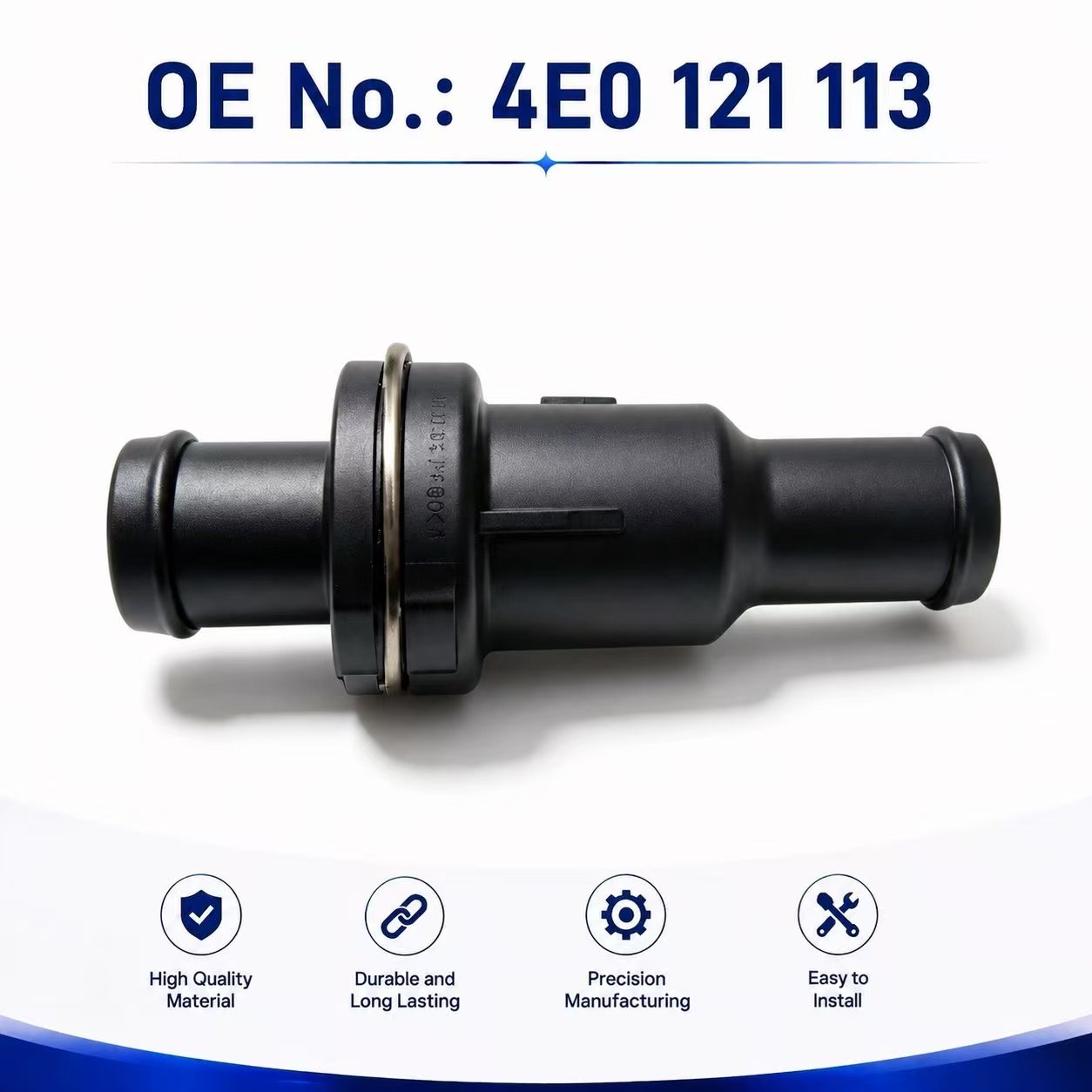 Car Cooling Water Pipe Connector 4E0121113 For Audi