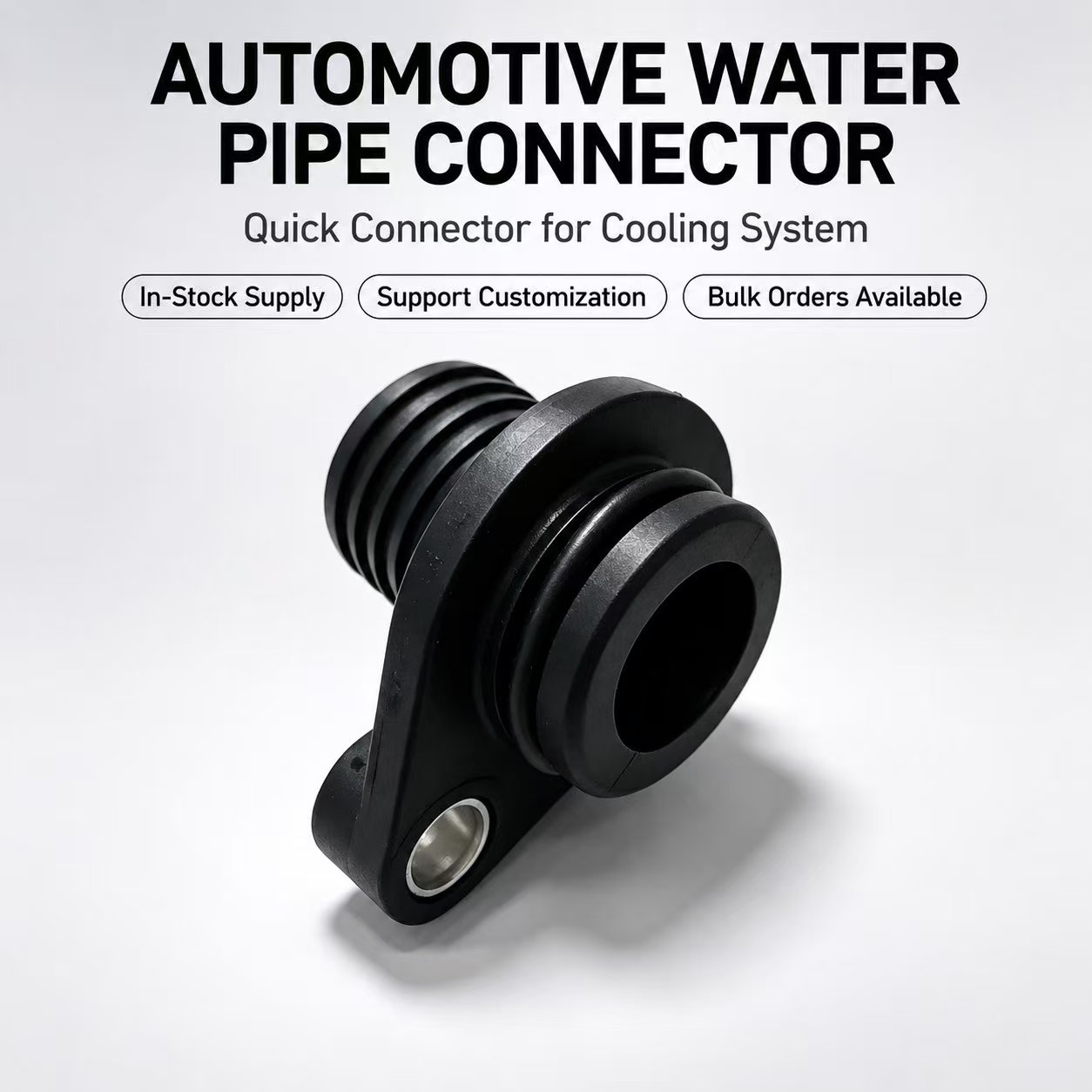 Car Cooling System Water Pipe Connector, Radiator Hose Quick Connector With Fixing Hole