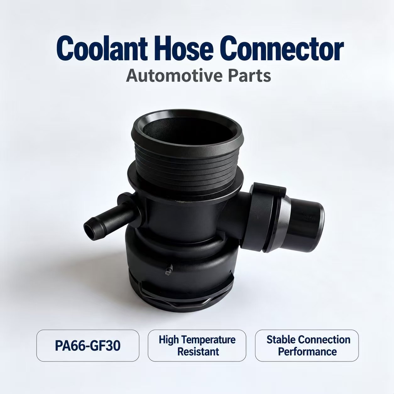 Coolant Hose Connector OE 7525641 PA66‑GF30 High Temperature Resistant